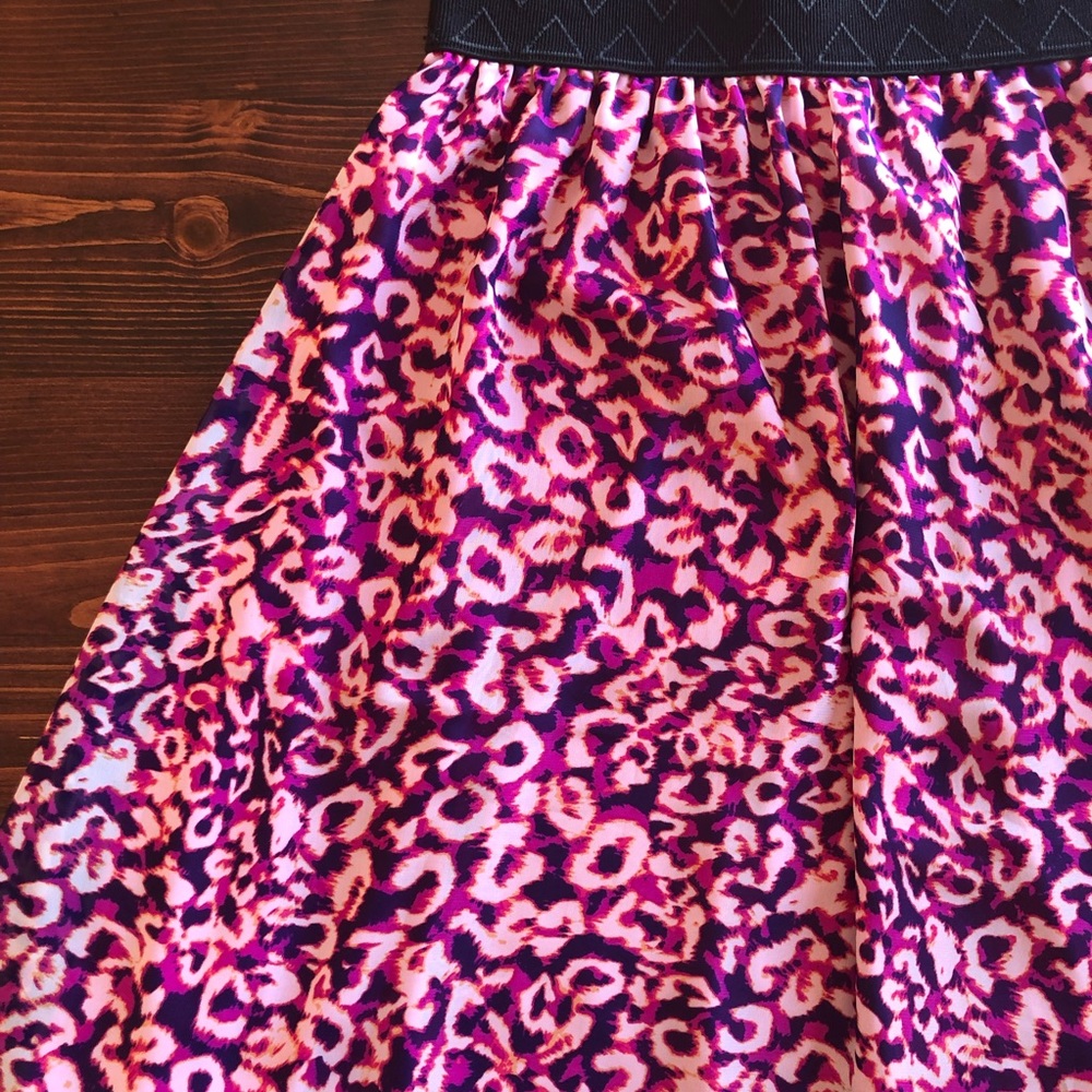 LuLaRoe Cheetah Print Lola Midi Skirt